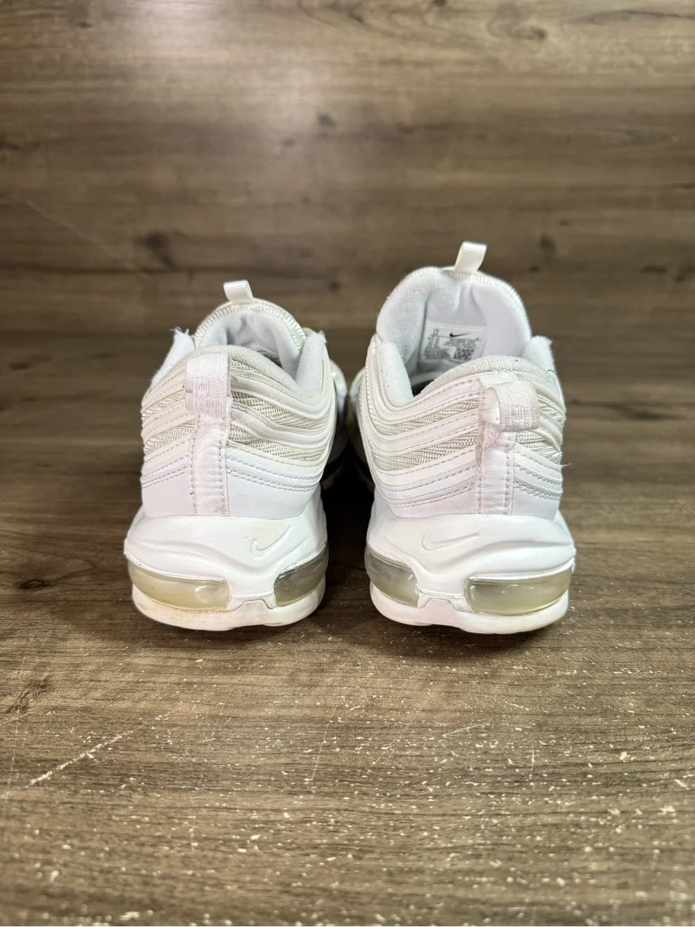 Nike Air Max 97 Triple White Wolf Grey Mens Size 12 921826-101 Sneakers